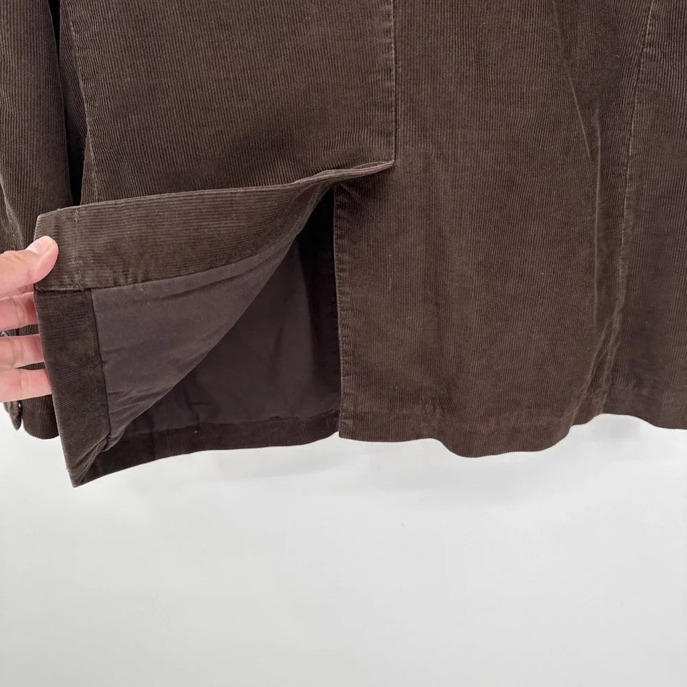 J. Crew Blazer Vintage Cord Mens Large Brown 100% Cotton Corduroy Sport Coat